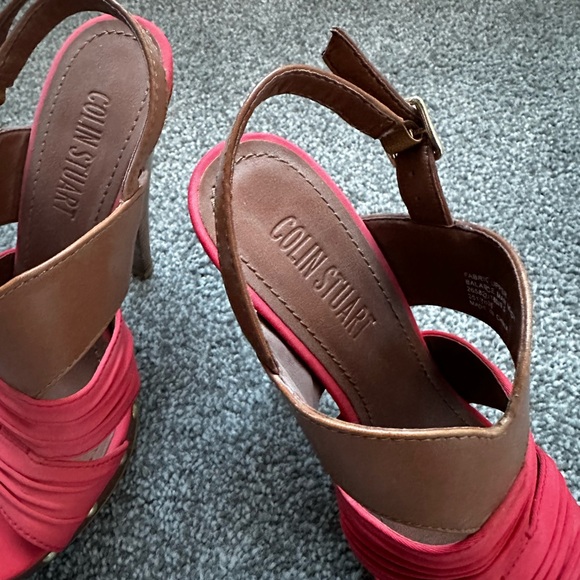 Colin Stewart Brown Sunset Platform Studded Heels - Picture 3 of 4